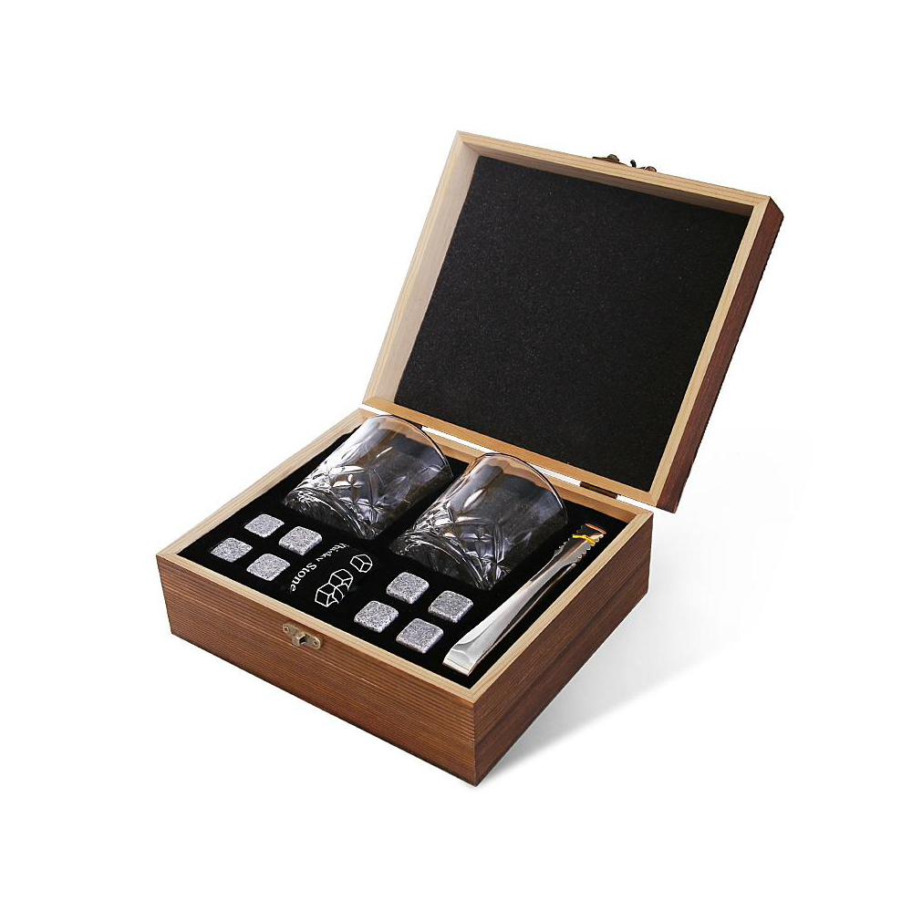 WHISKY SET - 2 COPOS+8PEDRAS WS001